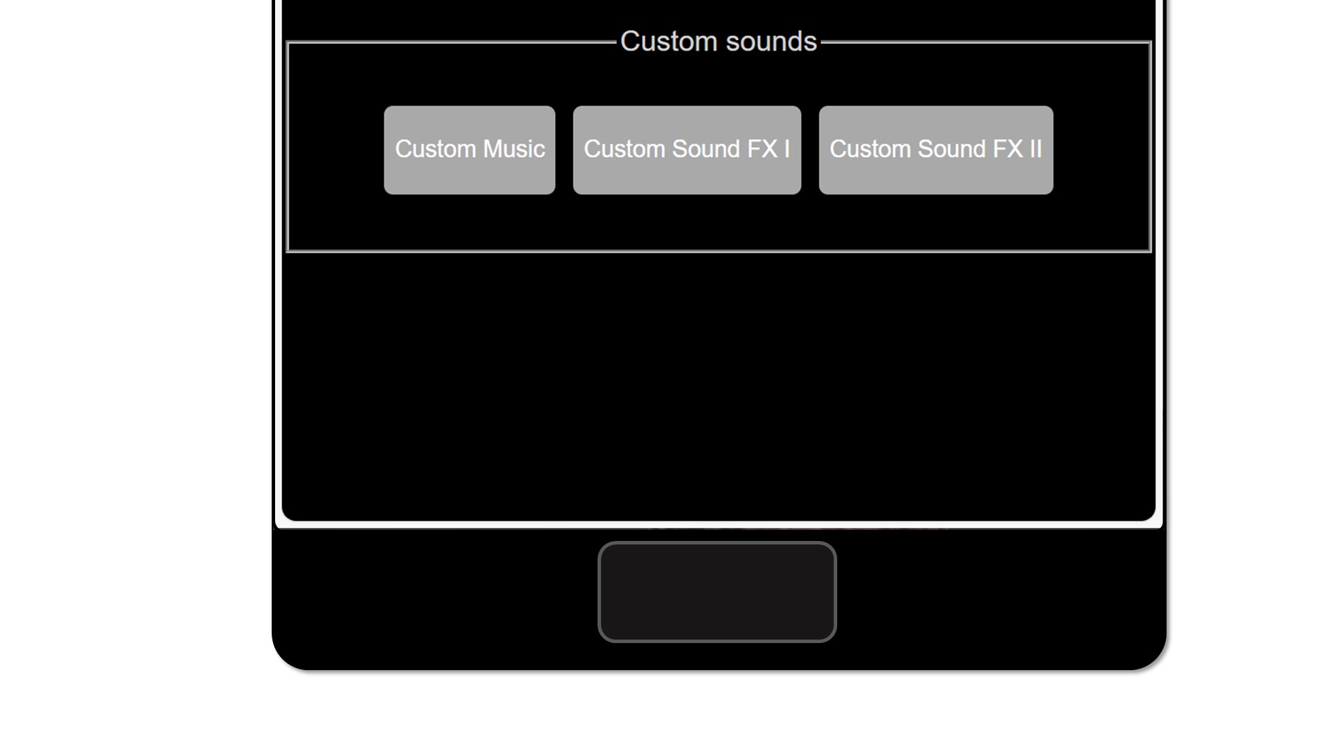 Custom sound effects in ExtraPPT Remote app.