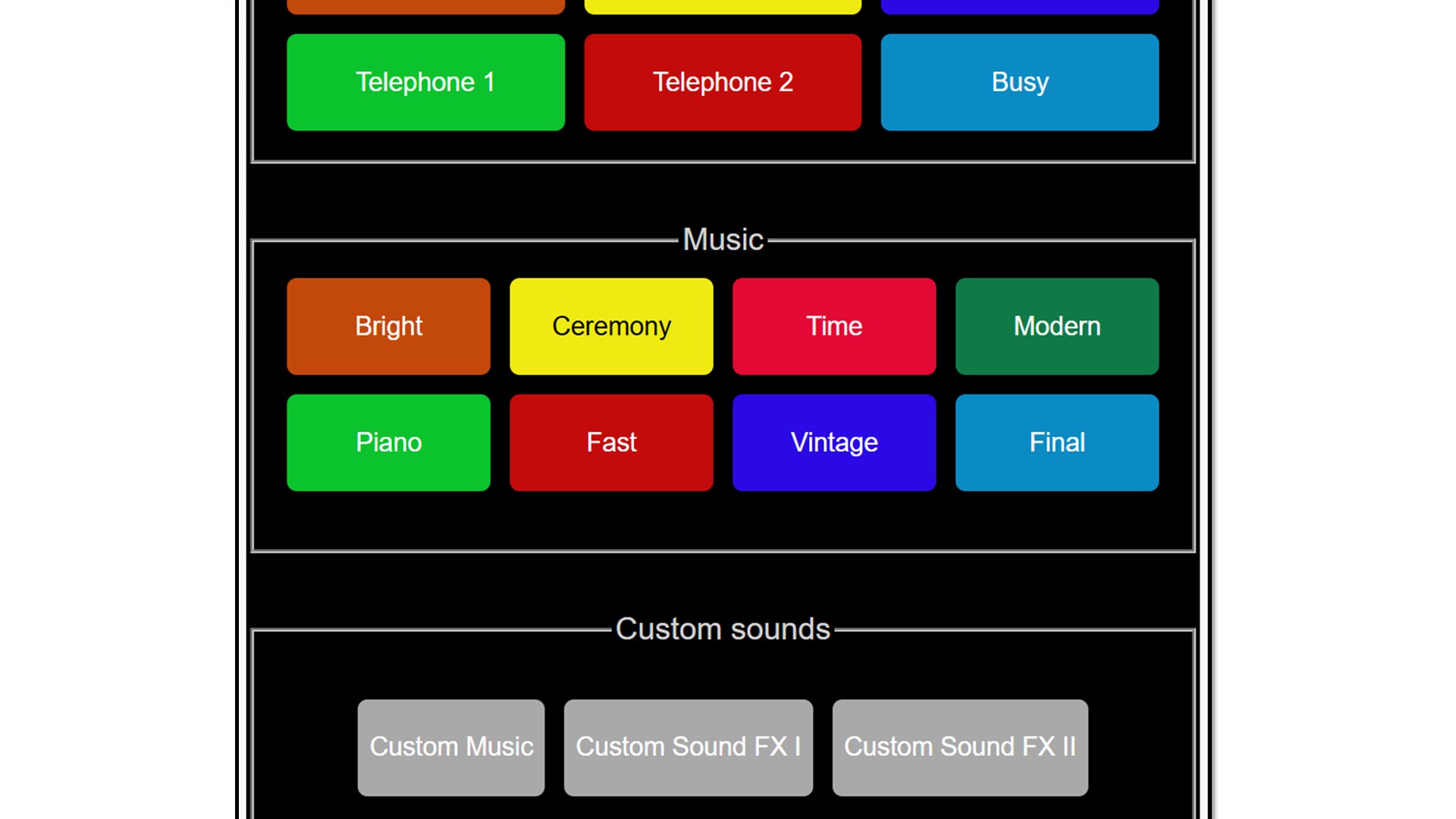 Embedded musical phrases of ExtraPPT Remote app.